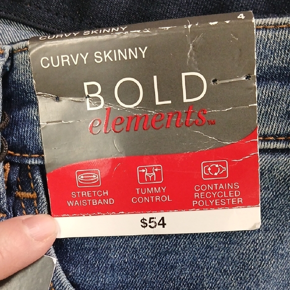 New Curvy Skinny Bold elements Jeans Size 4 - Picture 6 of 9
